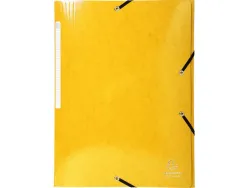 Chemise exacompta iderama carte lustrée pelliculée 425g 3 rabats élastique a4+ 240x320mm coloris assortis