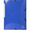Chemise exacompta iderama carte lustrée pelliculée 425g 3 rabats élastique a4+ 240x320mm coloris assortis