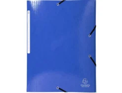 Chemise exacompta iderama carte lustrée pelliculée 425g 3 rabats élastique a4+ 240x320mm coloris assortis