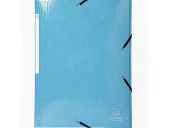 Chemise exacompta iderama carte lustrée pelliculée 425g 3 rabats élastique a4+ 240x320mm coloris assortis