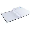 Chemise exacompta n'clip rabat en pied carton recouvert 10/10e a4 dos extensible 13cm clip sangle coloris noir