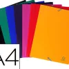 Chemise exacompta polypropylène 4/10e opaque éco 3 rabats élastiques a4+ 240x320mm coloris assortis