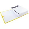 Chemise exacompta rabat en pied balacron a4 dos extensible 13cm sangle scratch coloris jaune
