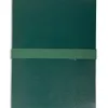 Chemise exacompta rabat en pied balacron a4 dos extensible 13cm sangle scratch coloris vert