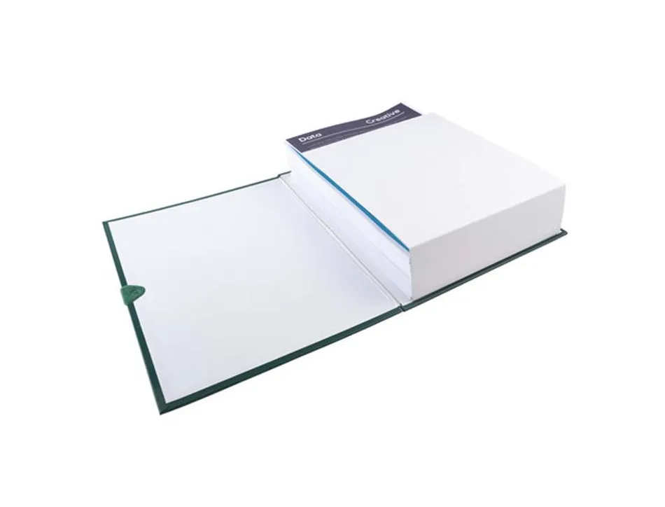 Chemise exacompta rabat en pied balacron a4 dos extensible 13cm sangle scratch coloris vert