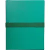 Chemise exacompta rabat en pied balacron format a4 24x32cm dos extensible 13cm sangle scratch coloris vert