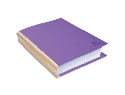 Chemise exacompta rock dos toilé 240x320mm 320g soufflet coloris assortis lot 10 unités