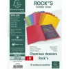 Chemise exacompta rock's 240x320mm 210g coloris assortis pack 10 unités