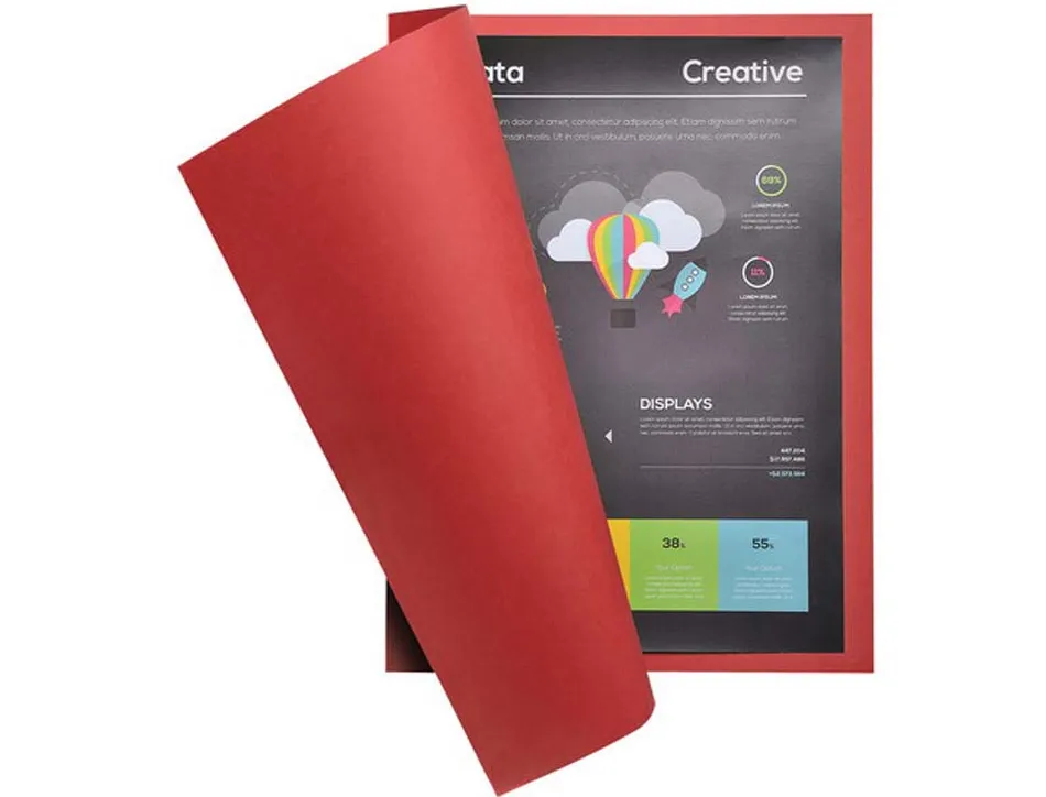 Chemise exacompta rock's 240x320mm 210g coloris rouge pack 100 unités