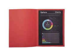 Chemise exacompta rock's 240x320mm 210g coloris rouge pack 100 unités