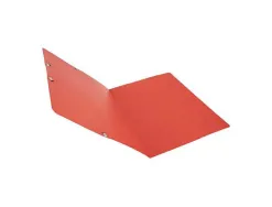 Chemise exacompta sans rabat carte lustrée 4,5/10e format a4 élastique étiquette dos coloris rouge