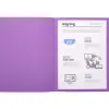 Chemise exacompta standard 24x32cm 220g a4 21x29,7cm coloris lilas pack 100 unités