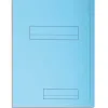 Chemise exacompta super carte semi rigide 240x320mm 210g imprimée 2 rabats coloris bleu clair lot 50 unités
