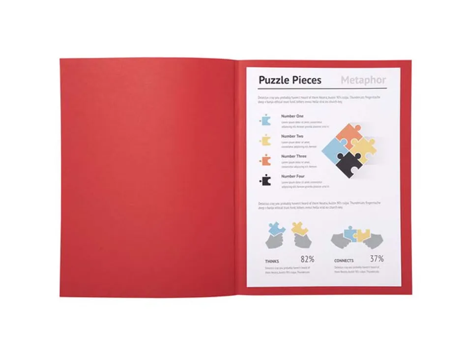 Chemise exacompta super carte 240x320mm 210g coloris rouge pack 100 unités