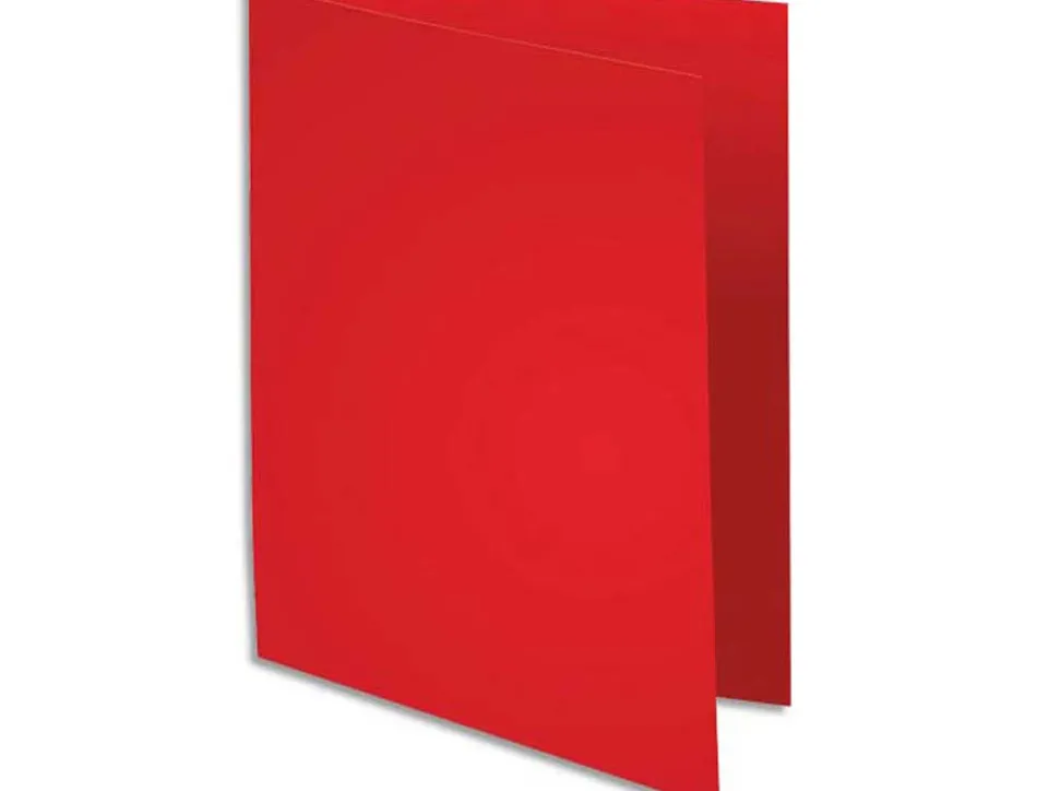 Chemise exacompta super carte 240x320mm 210g coloris rouge pack 100 unités