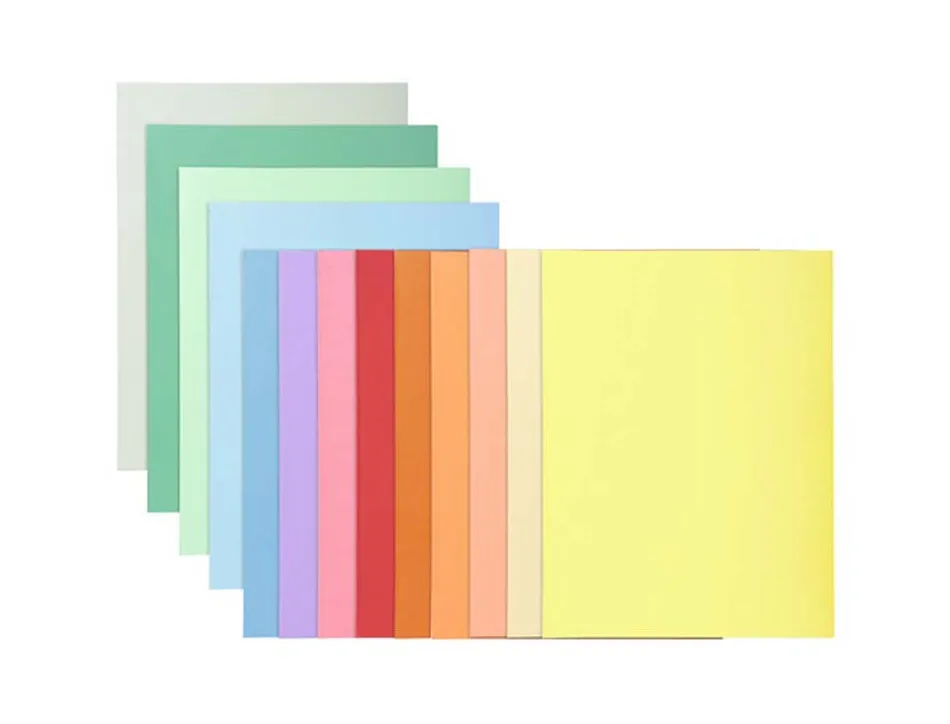 Chemise exacompta super carte 240x320mm 210g coloris assortis pack 100 unités