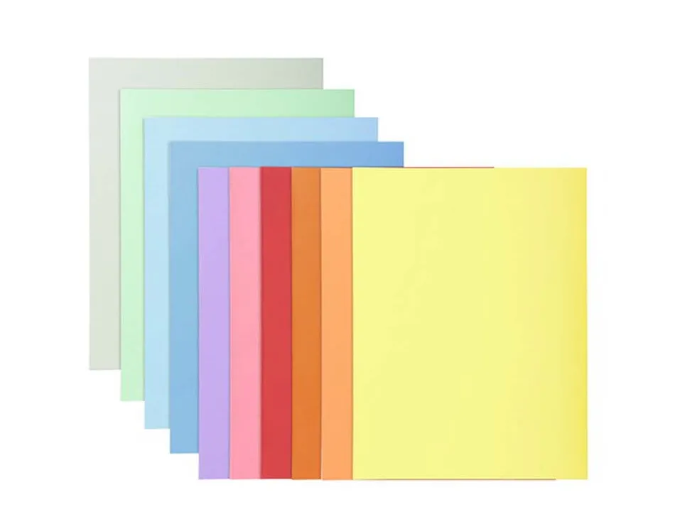 Chemise exacompta super carte 240x320mm 210g coloris assortis pack 100 unités