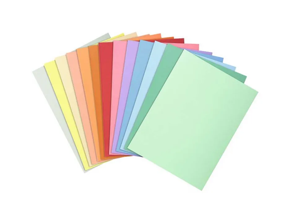 Chemise exacompta super carte 240x320mm 210g coloris assortis pack 100 unités