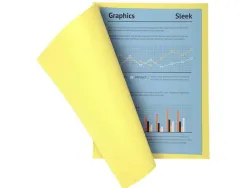 Chemise exacompta super carte 240x320mm 210g coloris jaune pack 100 unités