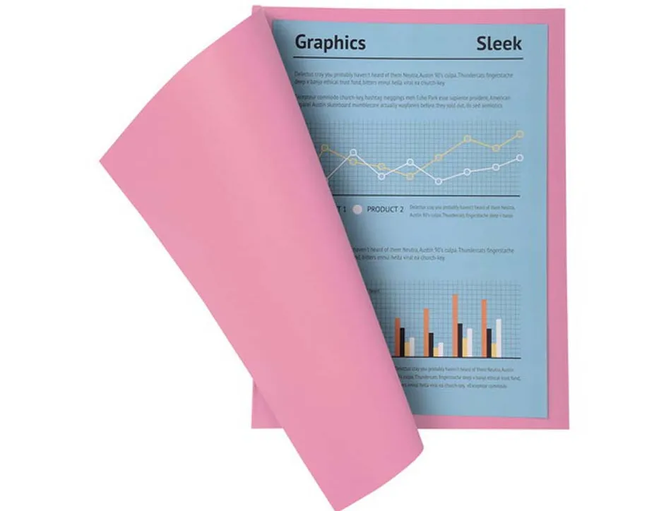 Chemise exacompta super carte 240x320mm 210g coloris rose pack 100 unités