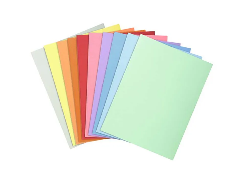 Chemise exacompta super carte 240x320mm 210g coloris assortis pack 10 unités