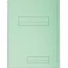 Chemise exacompta super carte semi rigide 240x320mm 210g imprimée 2 rabats coloris vert clair lot 50 unités