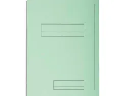 Chemise exacompta super carte semi rigide 240x320mm 210g imprimée 2 rabats coloris vert clair lot 50 unités