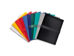 Chemise extensible exacompta balacron fermeture sangle scratch coloris assortis