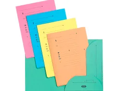Chemise kraft oxford hv kraft 240g 235x320mm armoire et caisse 2 rabats intérieurs indexation coloris pastel pack 25u