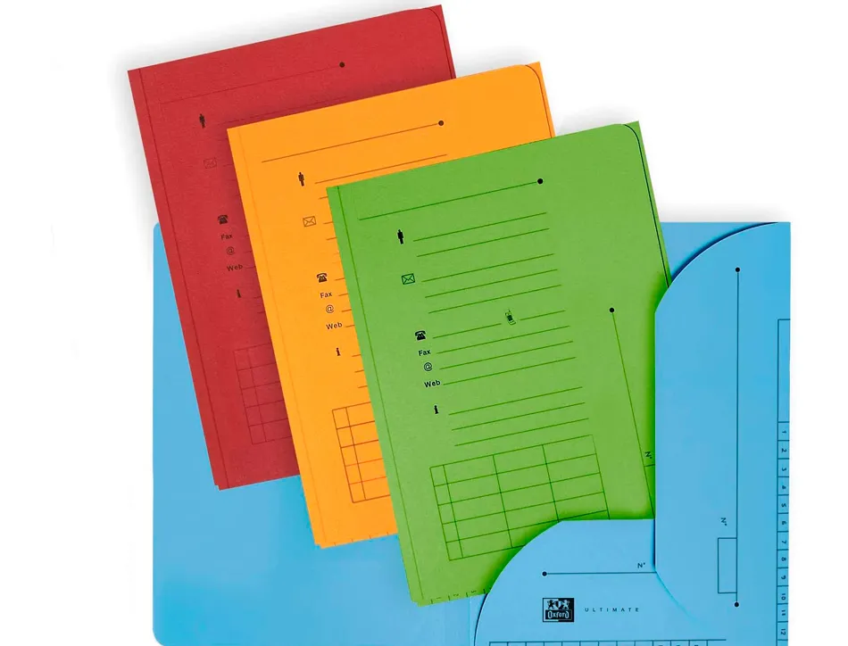 Chemise kraft oxford hv kraft 240g 235x320mm armoire et caisse 2 rabats intérieurs indexation coloris tonique pack 25