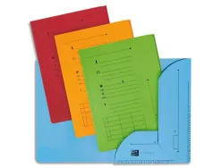 Chemise kraft oxford hv kraft 240g 235x320mm armoire et caisse 2 rabats intérieurs indexation coloris tonique pack 25