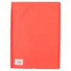 Chemise liderpapel carton rembordé dos flexible a4+ 320x240mm 3 rabats élastique coloris rouge