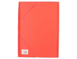 Chemise liderpapel carton rembordé dos flexible a4+ 320x240mm 3 rabats élastique coloris rouge