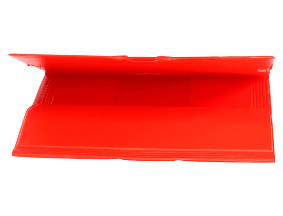 Chemise liderpapel carton rembordé dos flexible a4+ 320x240mm 3 rabats élastique coloris rouge
