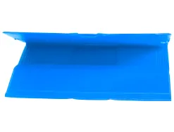 Chemise liderpapel carton rembordé dos flexible a4+ 320x240mm 3 rabats élastique coloris bleu ciel