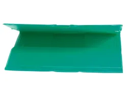 Chemise liderpapel carton rembordé dos flexible a4+ 320x240mm 3 rabats élastique coloris vert pistache
