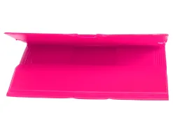 Chemise liderpapel carton rembordé dos flexible a4+ 320x240mm 3 rabats élastique coloris fuchsia