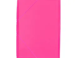Chemise liderpapel carton rembordé dos flexible a4+ 320x240mm 3 rabats élastique coloris fuchsia