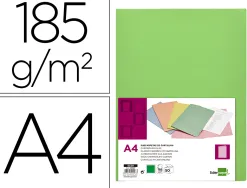 Chemise liderpapel papier cartonne 180g 310x230mm document a4 210x297mm coloris pastel vert intense