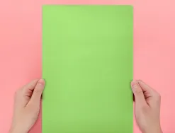 Chemise liderpapel papier cartonne 180g 310x230mm document a4 210x297mm coloris pastel vert intense
