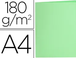 Chemise liderpapel papier cartonne 180g/m2 310x230mm document a4 coloris vert pastel