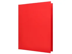 Chemise liderpapel papier cartonne 180g 310x230mm document a4 210x297mm coloris pastel rouge intense