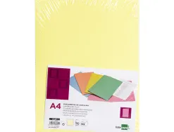 Chemise liderpapel papier cartonne 180g/m2 310x230mm document a4 coloris jaune pastel