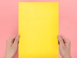 Chemise liderpapel papier cartonne 180g 310x230mm document a4 210x297mm coloris pastel jaune intense
