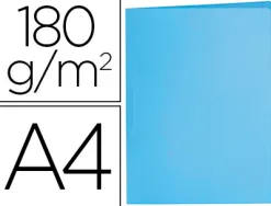 Chemise liderpapel papier cartonne 180g/m2 310x230mm document a4 coloris bleu pastel
