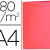 Chemise liderpapel papier cartonne 180g/m2 310x230mm document a4 coloris rouge pastel