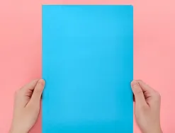 Chemise liderpapel papier cartonne 180g 310x230mm document a4 210x297mm coloris coloris bleu ciel