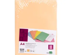 Chemise liderpapel papier cartonne 180g/m2 310x230mm document a4 coloris orange pastel