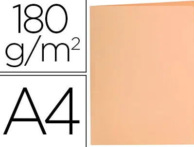 Chemise liderpapel papier cartonne 180g/m2 310x230mm document a4 coloris orange pastel