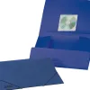 Chemise liderpapel polypropylène dos flexible a4 210x297mm 4/10e 3 rabats élastique 100f coloris bleu opaque